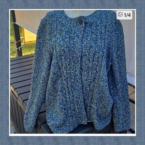 Christopher & Banks Multicolor Knit Cardigan